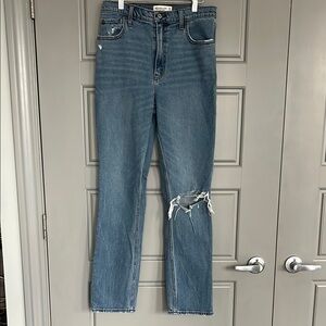 Women's Blue Distressed Jeans